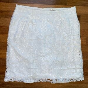 Laffaire, White Lace Skirt